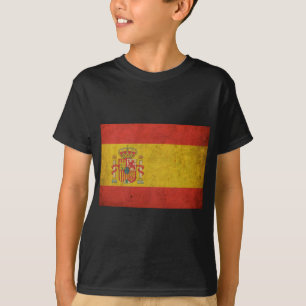 Vintage-Flagge Spaniens T-Shirt