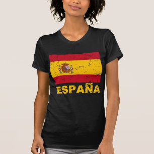 Vintage Flagge Spaniens T-Shirt