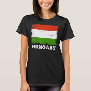 Vintage Flagge Ungarisches Land Rückverfolgungs-Fl T-Shirt