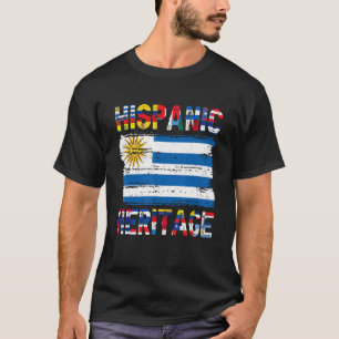 Vintage Flagge Uruguays Pride Hispanic Heri T-Shirt