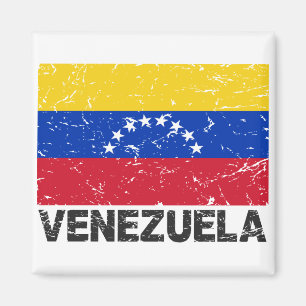 Vintage Flagge Venezuelas Magnet