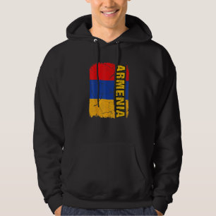Vintage-Flagge von Armenien Liebe Dein Land Hoodie