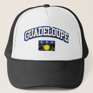 Vintage Flagge von Guadeloupe Truckerkappe