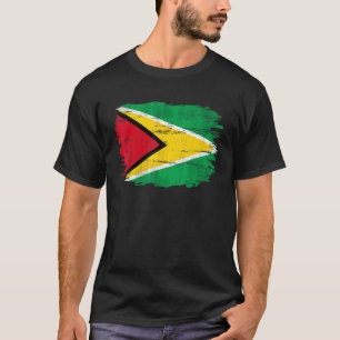 Vintage Flagge von Guyana T-Shirt