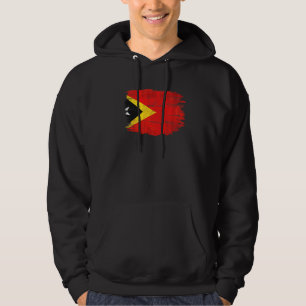 Vintage-Flagge von Timor-Leste Hoodie