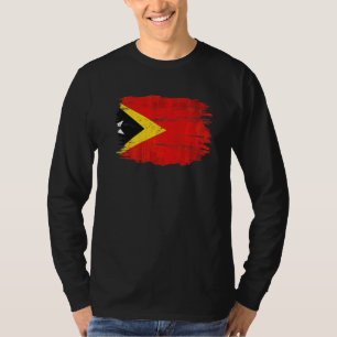 Vintage-Flagge von Timor-Leste T-Shirt