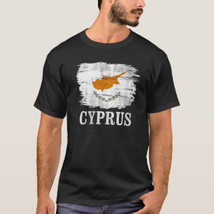 Vintage Flagge Zyperns für Zypern T-Shirt