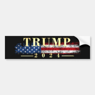 Vintage Flaggen-Golddonald- trumppennies 2016 Autoaufkleber