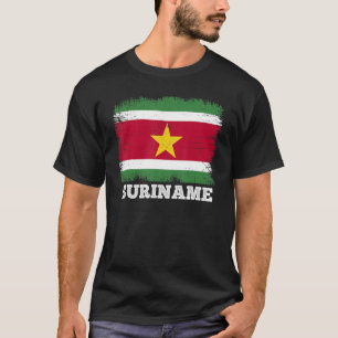 Vintage Flaggenüberschriftsmarkierungen Länderrück T-Shirt