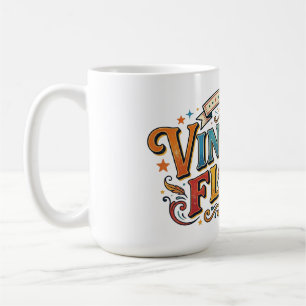 Vintage Flair – Retro Eleganz Grafik T-Shirt Kaffeetasse