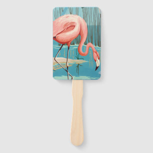 Vintage Flamingo Fächer