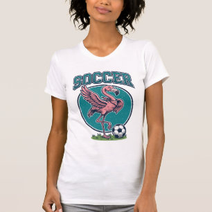 Vintage-Flamingo-Fußballspieler-Grafik-Shirt_1 T-Shirt