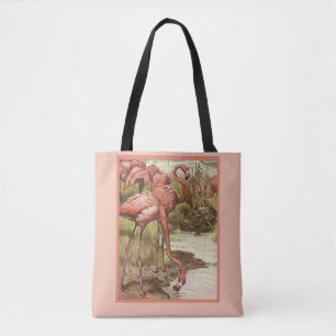 Vintage Flamingo-Illustrationsdruck