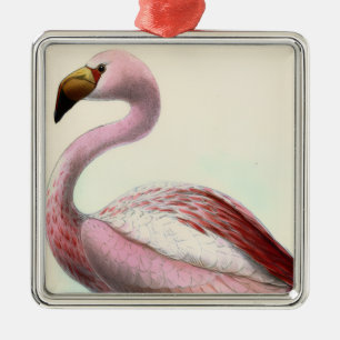 Vintage Flamingo Ornament Aus Metall