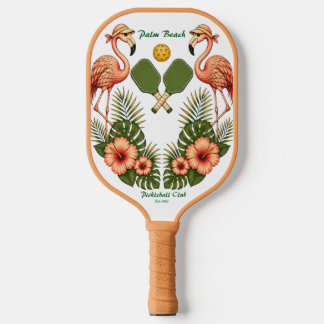Vintage Flamingo Pickleball-Schläger | Retro Palm Pickleball Schläger