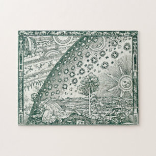 Vintage Flammarion-Illustration des Universums Puzzle