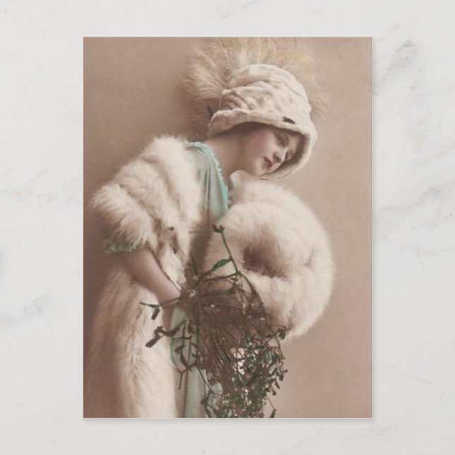 vintage Flapper (121) Postkarte (Vorderseite)