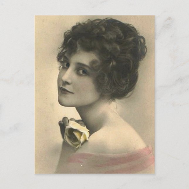 vintage Flapper (343) Postkarte (Vorderseite)