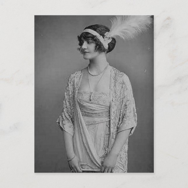vintage Flapper (387) Postkarte (Vorderseite)