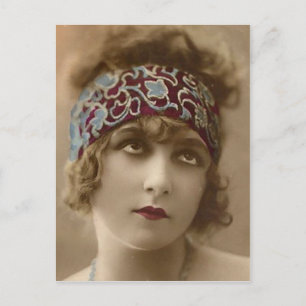 vintage Flapper (408) Postkarte