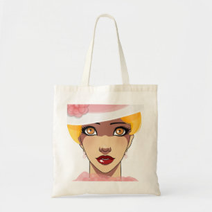 Vintage-Flapper-Frau Tragetasche