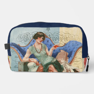 Vintage-Flapper-Girl im Paris der 1920er Jahre Waschbeutel