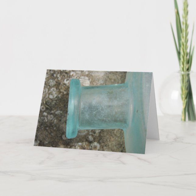 Vintage Flasche Karte (Vorderseite)