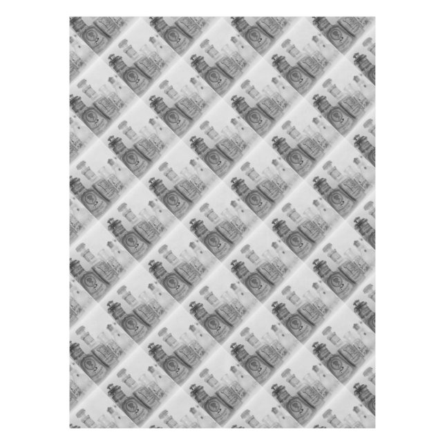 Vintage Flaschen Tischdecke (Vorderseite)
