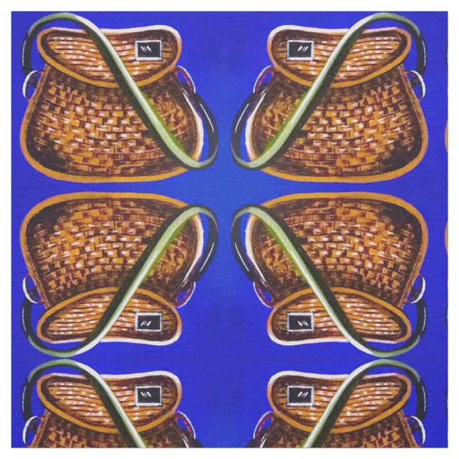 Vintage Flechtkörbe Stoff (Muster)