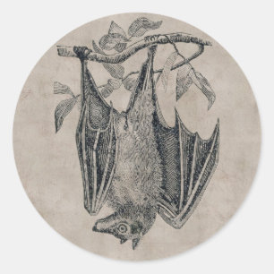 Vintage Fledermaus Aufkleber