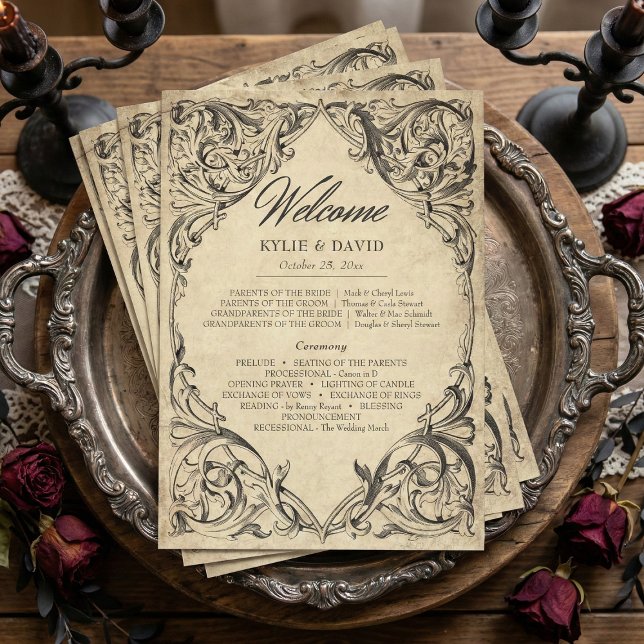 Vintage-Fledermaus bis zum Tod schwarzes Pergament Programm (Von Creator hochgeladen)