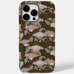 Vintage Fledermäuse und Mohnmuster Art Nouveau  Case-Mate iPhone 14 Pro Max Hülle