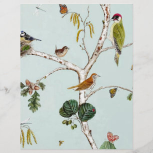 Vintage fliegende Kreaturen Origami-Papier