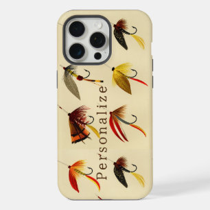 Vintage-Fliegenfischen-Seefischer-Köder-Angler  iPhone 15 Pro Max Hülle