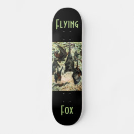 Vintage Fliegenfuchs-Fledermausillustrierung Skateboard