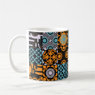 Vintage Fliesen: aufwändige Dekoration. Kaffeetasse