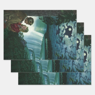 Vintage Flitterwochen-Liebe, Neuerscheinungen in d Geschenkpapier Set