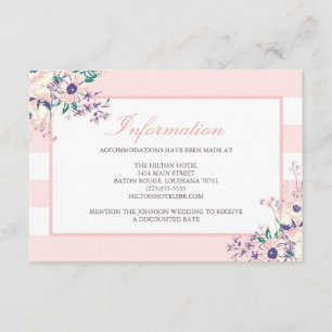 Vintage Flora-Einschließungs-Karten Begleitkarte