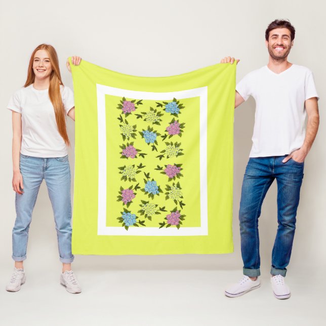 Vintage-Flora-Fleece-Decke Fleecedecke (Beispiel)
