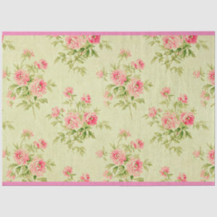 Vintage Flora Moderne Rose Beliebt Seidenpapier