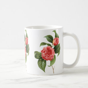 Vintage Flora, rosa Blume von Redoute Tasse