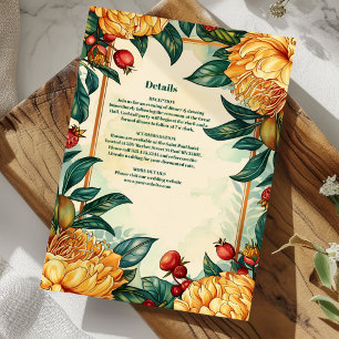Vintage Floral Art Nouveau Hochzeit Begleitkarte
