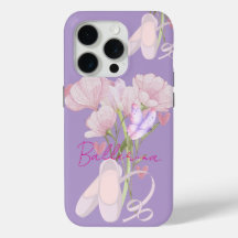 Vintage Floral Ballerina Ästhetik Lila