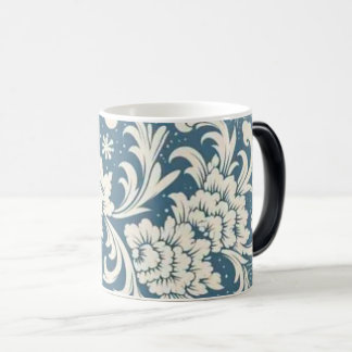 Vintage Floral Ceramic Mug | Blue & White Botanica Verwandlungstasse
