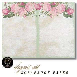 Vintage Floral Ephemera # 12 Scrapbook Papier