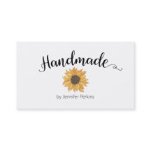 Vintage Floral Handmade Business Card