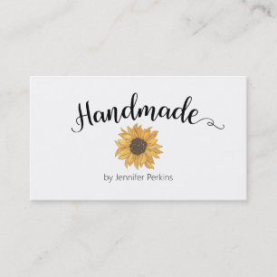 Vintage Floral Handmade Business Card Visitenkarte