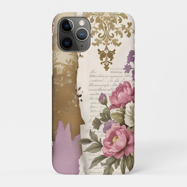 Vintage Floral - iPhone / IPad Case (Rückseite)