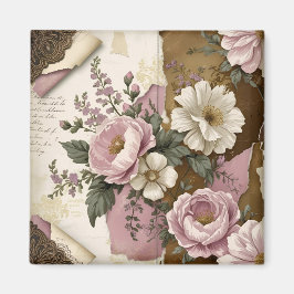 Vintage Floral - Magnet  