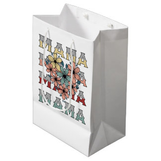 Vintage floral Mama Design Mittlere Geschenktüte